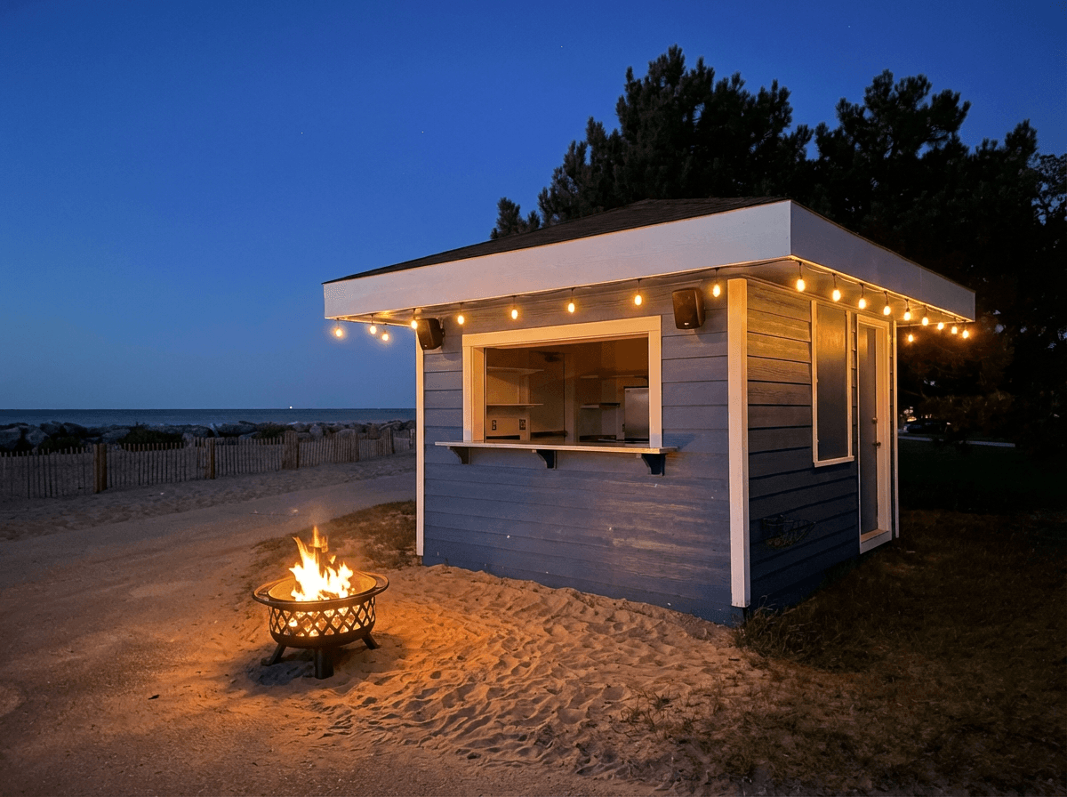 The Blue Hut at McKinley Beach
